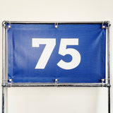 PVC Mesh Golf Driving Range Yardage Distance Banner Blue 75