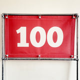PVC Mesh Golf Driving Range Yardage Distance Banner Red 100