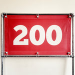 PVC Mesh Golf Driving Range Yardage Distance Banner Red 200