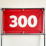 PVC Mesh Golf Driving Range Yardage Distance Banner Red 300