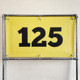 PVC Mesh Golf Driving Range Yardage Distance Banner Yellow 125