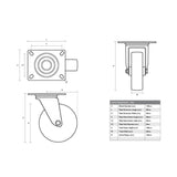 RA-BW2830 Amtech Range Servant Presoaker 4000 Wheel & Castor WIA0000