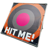 RA-TM9400 Amtech Range Golf Driving Range Target 150 PVC Mesh Steel Frame Sherdons Hit Me Pink