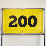RA-TM9506 Amtech Range PVC Mesh Golf Driving Range Yardage Distance Banner Black 200