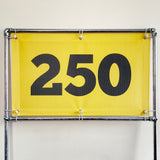 RA-TM9507 Amtech Range PVC Mesh Golf Driving Range Yardage Distance Banner Black 250