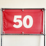 RA-TM9510 Amtech Range PVC Mesh Golf Driving Range Yardage Distance Banner Red 50