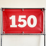 RA-TM9514 Amtech Range PVC Mesh Golf Driving Range Yardage Distance Banner Red 150