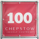 RA-TM9561 Amtech Range PVC Mesh Golf Driving Range Yardage Distance Banner 100x100 Chepstow Red 100