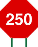 Distance Sign Octagonal