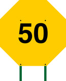 Distance Sign Octagonal