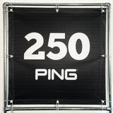 RA-TM9561 Amtech Range PVC Mesh Golf Driving Range Yardage Distance Banner 100x100 PING Black 250