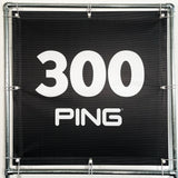 RA-TM9561 Amtech Range PVC Mesh Golf Driving Range Yardage Distance Banner 100x100 PING Black 300
