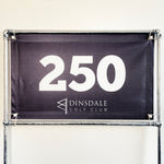 Mesh Distance Banner for Golf Driving Range with Dinsdale Logo
