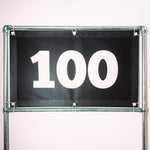 PVC Mesh Golf Driving Range Yardage Distance Banner Black 100