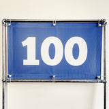 PVC Mesh Golf Driving Range Yardage Distance Banner Blue 100