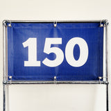 PVC Mesh Golf Driving Range Yardage Distance Banner Blue 150