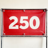PVC Mesh Golf Driving Range Yardage Distance Banner Red 250