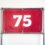 PVC Mesh Golf Driving Range Yardage Distance Banner Red 75