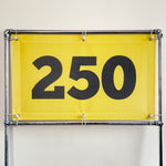 PVC Mesh Golf Driving Range Yardage Distance Banner Yellow 250