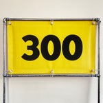 PVC Mesh Golf Driving Range Yardage Distance Banner Yellow 300