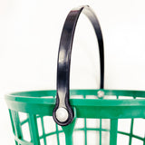 Amtech Range Round Ball Basket Plastic for the Golf Driving Range with Sturdy Steel Rivet Handle Fixing