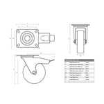 RA-BW2831 Amtech Range Servant Presoaker 4000 Wheel & Brake WIA0000