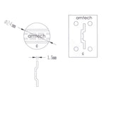 RA-PS0103 RA-PS0123 Amtech Range Servant Token C Silver Brass RS-C 108760 OKA0012 Golf Driving Range Ball Dispenser