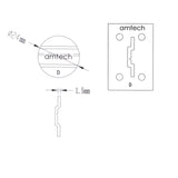 RA-PS0104 RA-PS0124 Amtech Range Servant Token D Silver Brass RS-D 108790 OKA0013 Golf Driving Range Ball Dispenser