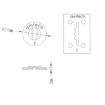 RA-PS0112 RA-PS0132 Amtech Range Servant Token 2 Silver Brass RS-II 108710 OKA0005 Golf Driving Range Ball Dispenser