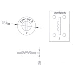 RA-PS0112 RA-PS0132 Amtech Range Servant Token 2 Silver Brass RS-II 108710 OKA0005 Golf Driving Range Ball Dispenser