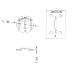 RA-PS0113 RA-PS0133 Amtech Range Servant Token 3 Silver Brass RS-III 108720 OKA0006 Golf Driving Range Ball Dispenser