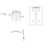 RA-PS0113 RA-PS0133 Amtech Range Servant Token 3 Silver Brass RS-III 108720 OKA0006 Golf Driving Range Ball Dispenser