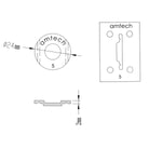 RA-PS0115 RA-PS0135 Amtech Range Servant Token 5 Silver Brass RS-V OKM0002 OKA0008 Golf Driving Range Ball Dispenser