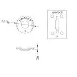 RA-PS0115 RA-PS0135 Amtech Range Servant Token 5 Silver Brass RS-V OKM0002 OKA0008 Golf Driving Range Ball Dispenser