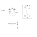 RA-PS0116 RA-PS0136 Amtech Range Servant Token 6 Silver Brass RS-VI OKM0001 OKA0009 Golf Driving Range Ball Dispenser