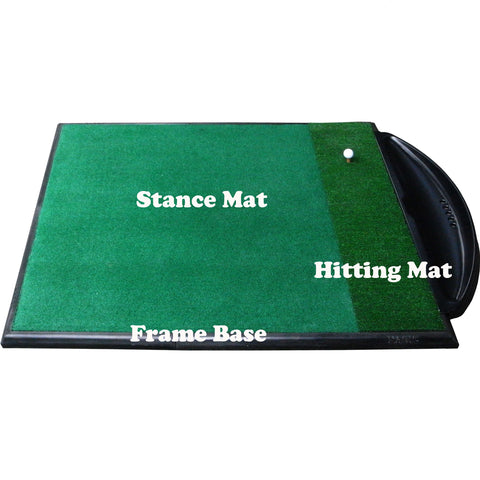 Golf Driving Range Mat Single Handed Combi System