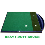 Golf Driving Range Mat Single Handed Combi System Heavy Duty Rough