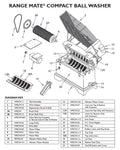 Range Mate Compact Washer Large Pulley (on Brush Shaft)