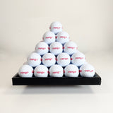 Pyramid Tray 55 Golf Balls Steel Matt Black