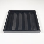 Pyramid Tray 55 Golf Balls Steel Matt Black