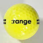 RA-BA8005 Amtech Range Two Piece Driving Range Golf Ball Yellow Full Flight