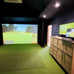Golf Coaching Studio Home Simulator Driving Range Winter Tee Turf Mat